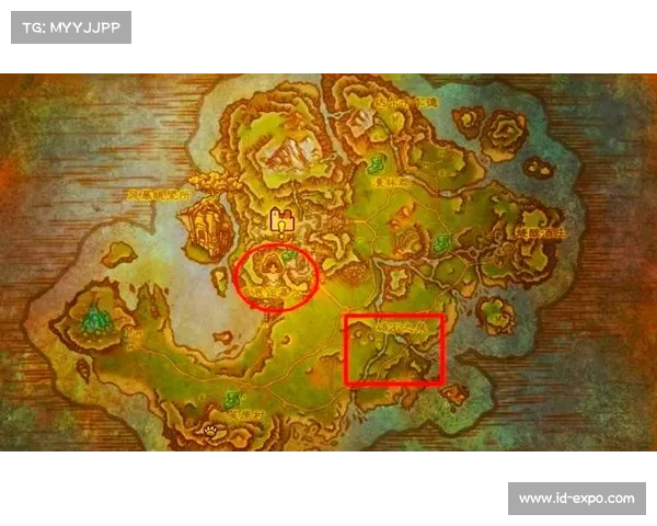 魔兽世界全屏地图，中心聚焦尽览大陆